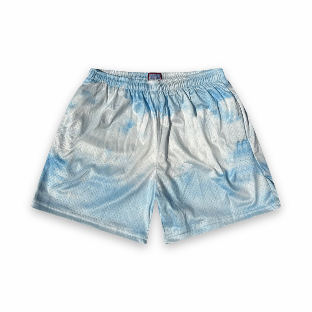 Pantalones cortos de malla de peso pesado Clouds