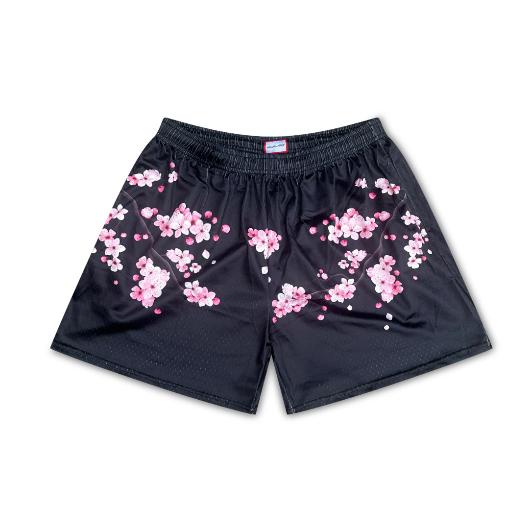 Pantalones cortos de malla de peso pesado Clouds