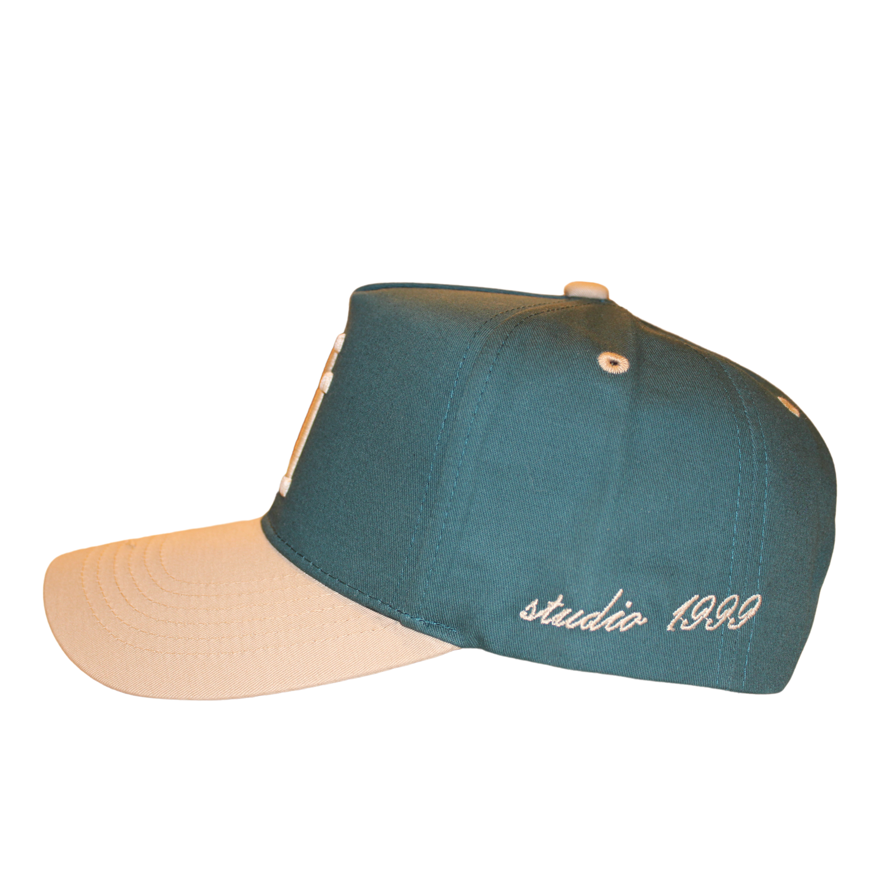 Two Tone Upsidedown LA Cotton Hat - Green