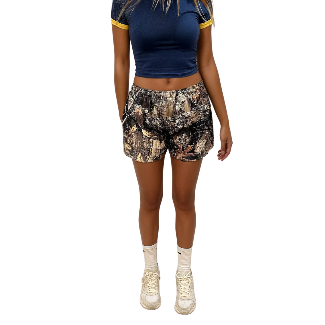 Womens Forest Camo Shorts (SHIPS IN 1 WEEK)