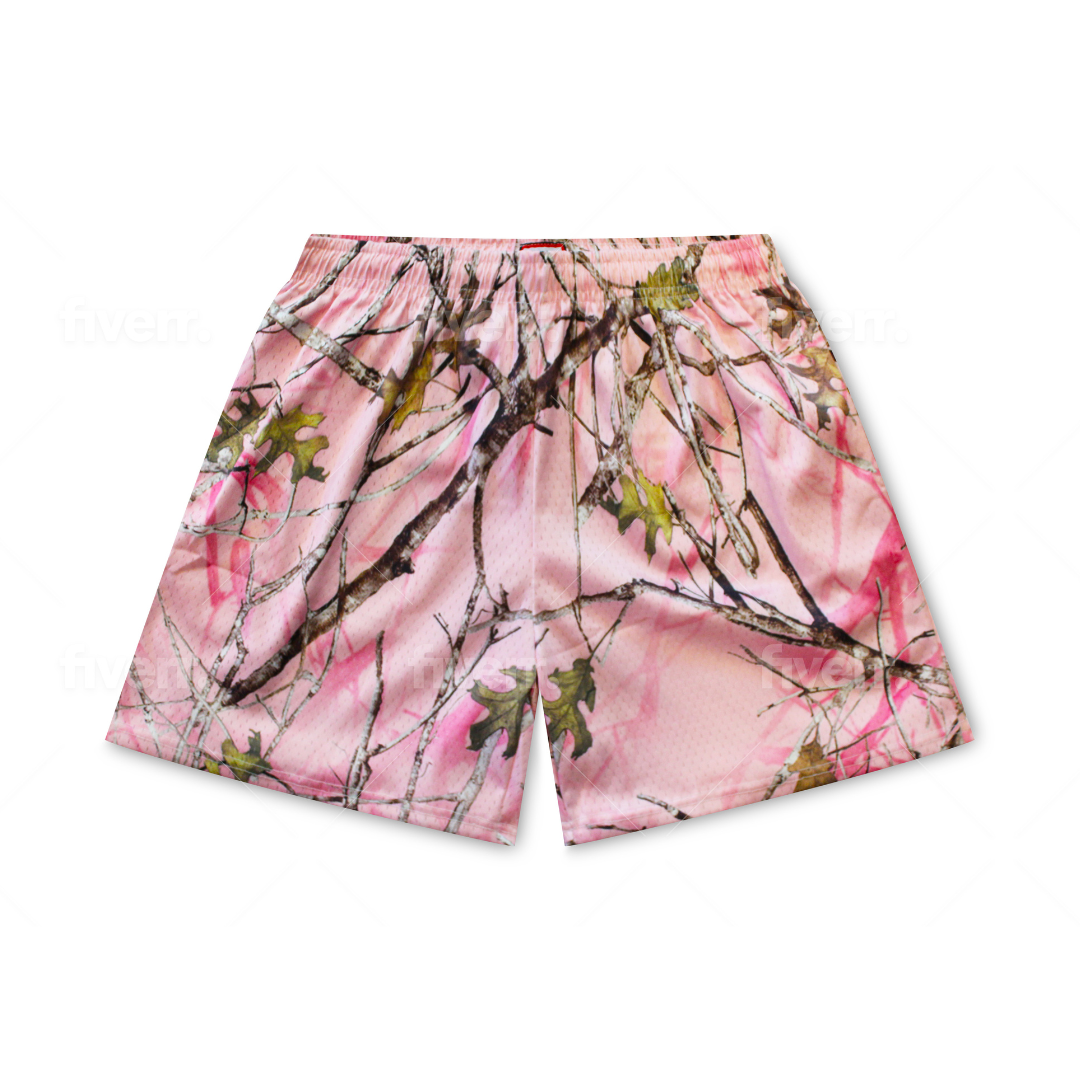 Pantalones cortos de malla de peso pesado Clouds