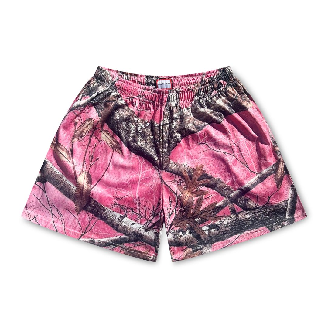 Forest Camo Shorts Pink V2 (SHIPS WITHIN 24H)