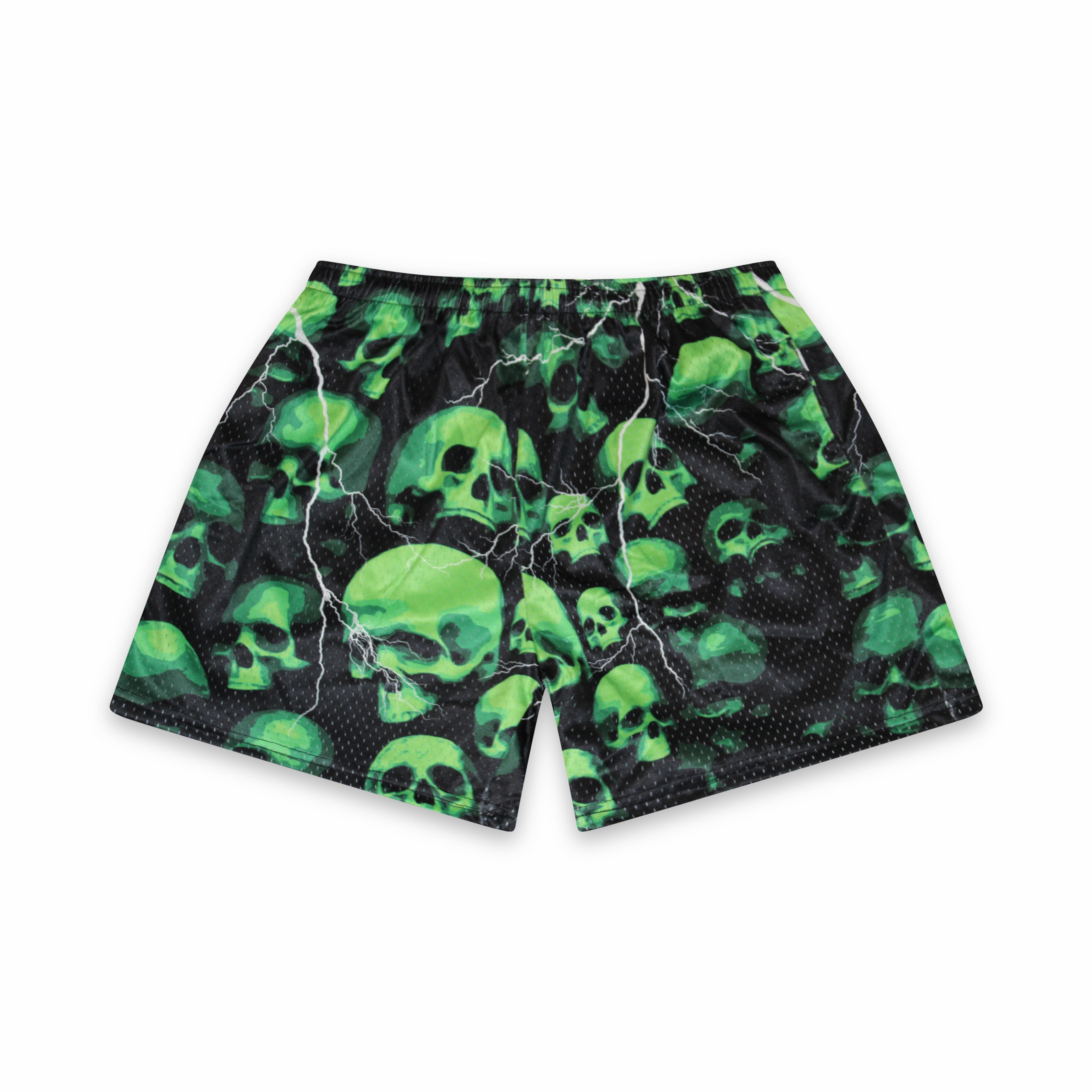 Skully Mesh Shorts (SHIPS WITHIN 1 WEEK)