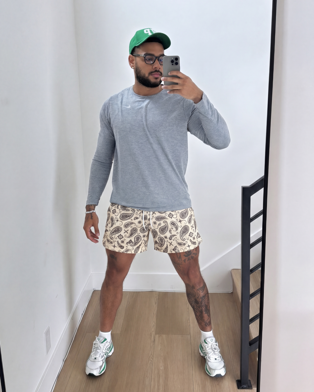 Paisley Shorts Cream (SHIPS IN 24HRS)