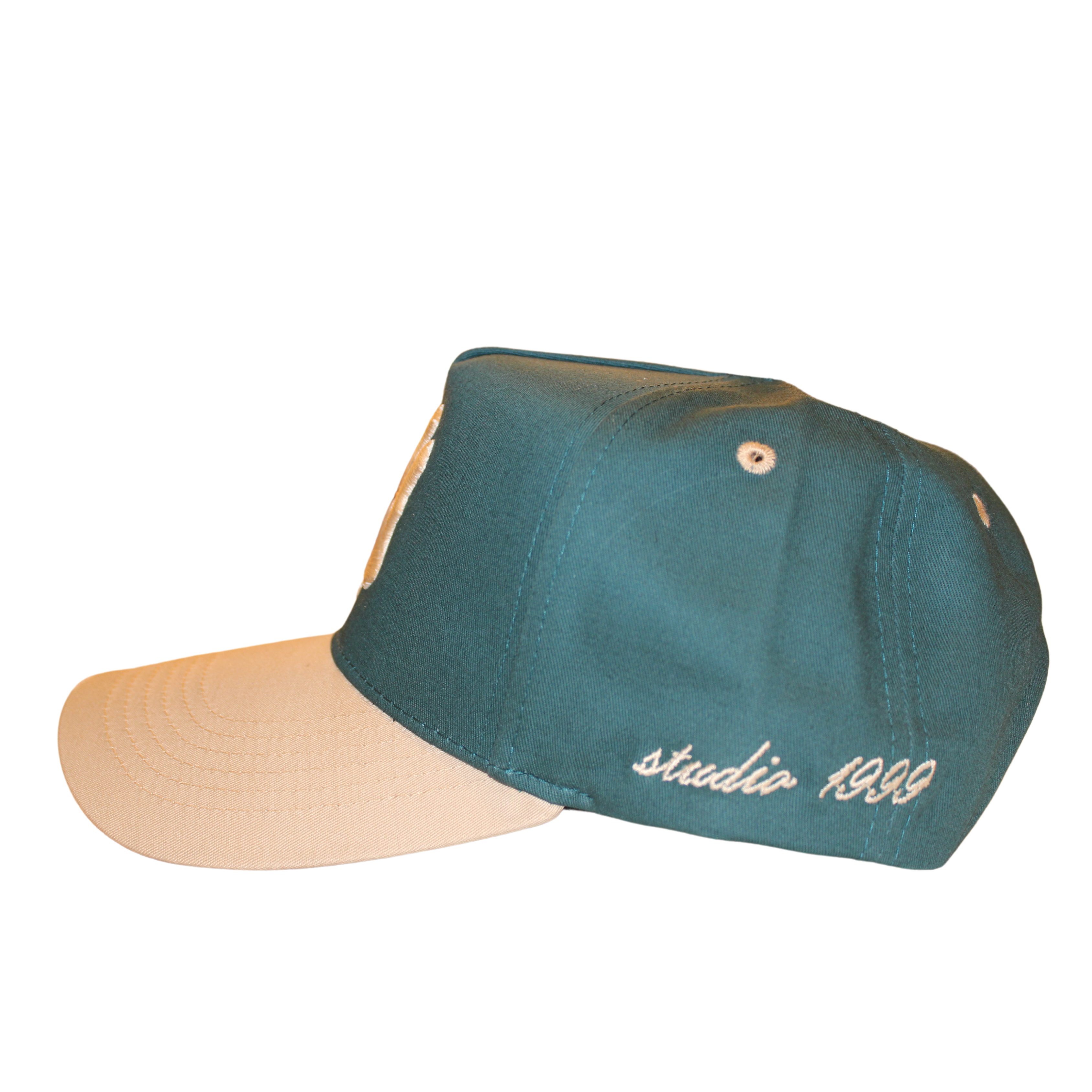 Two Tone Cotton NY V2 Hat - Green