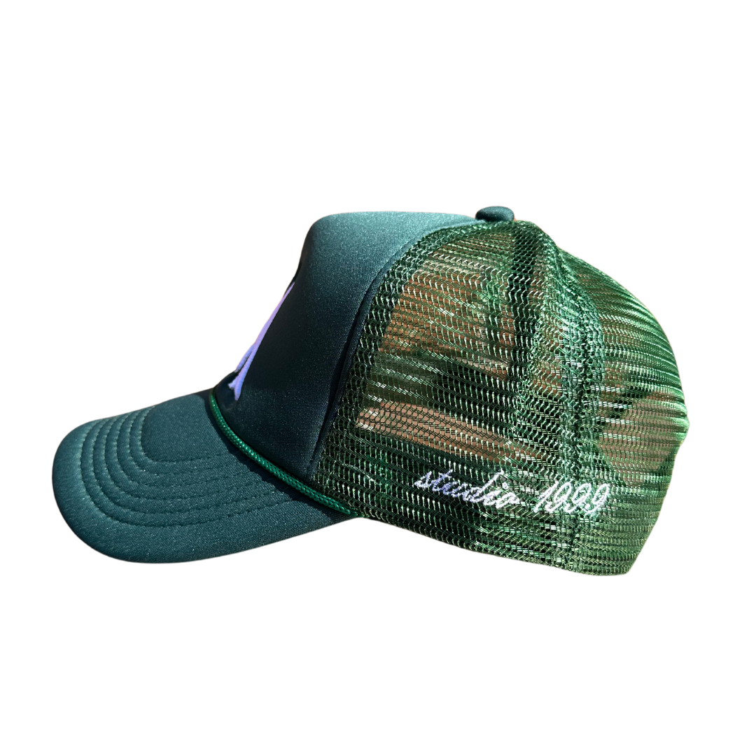 LA V2 Trucker Hat - Forest Green