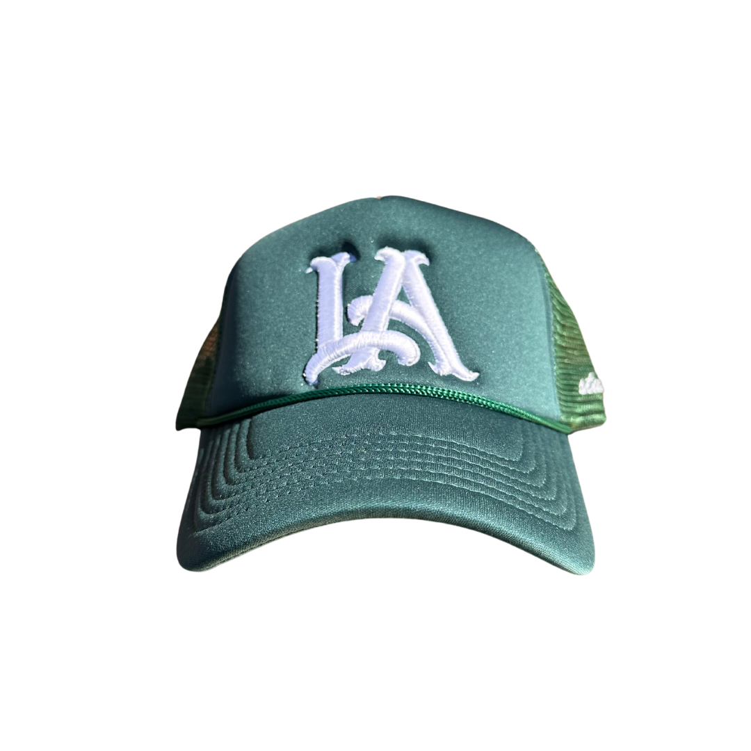 LA V2 Trucker Hat - Forest Green