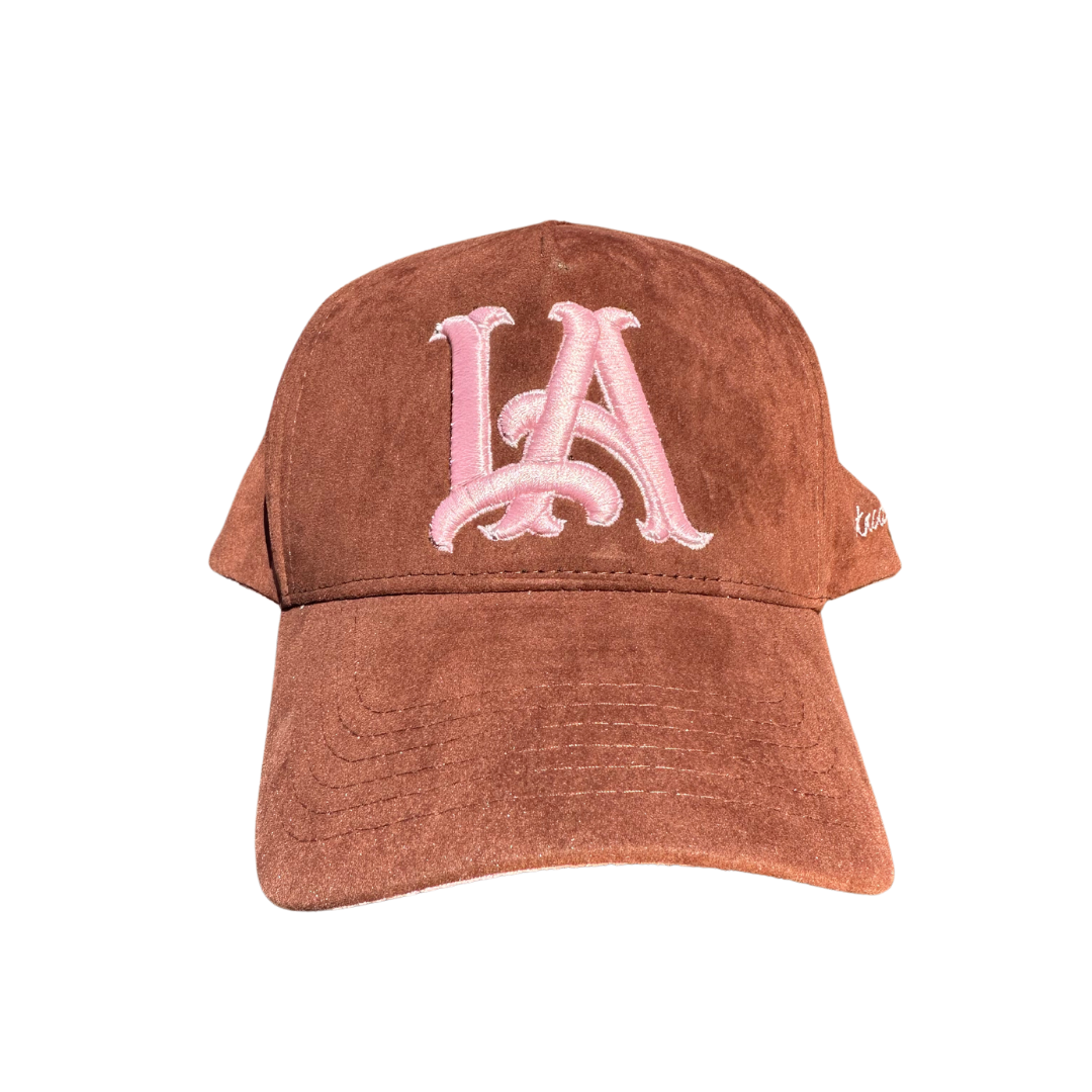 LA V2 Suede Trucker Hat - Brown