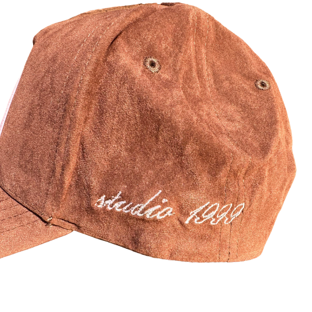 LA V2 Suede Trucker Hat - Brown