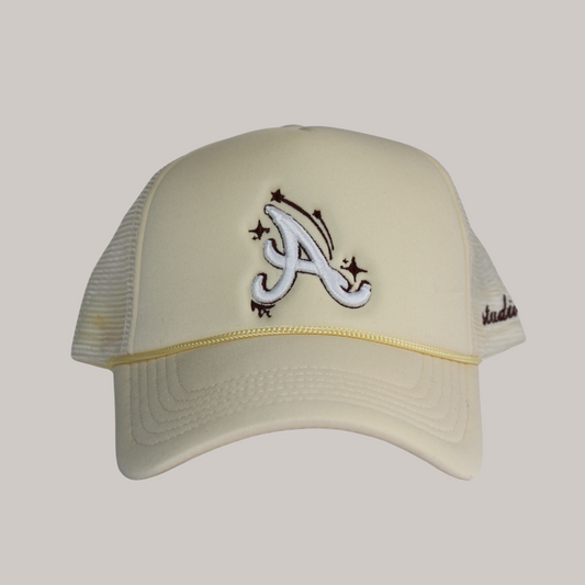 A w/ Stars Trucker Hat - CREAM